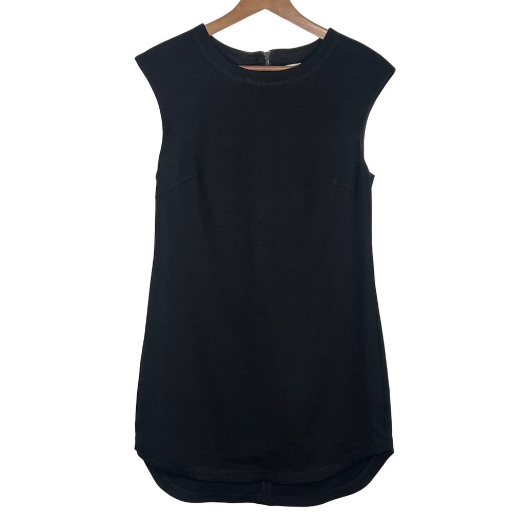 Trina Turk Dress Womens Black Sleeveless Above the Knee LBD Classic Minimalist